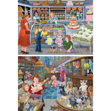 Set of 2 Joseph Burgess Jigsaw Puzzles