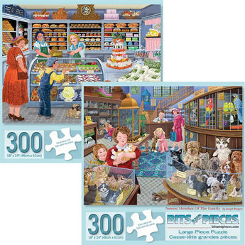 Set of 2 Joseph Burgess Jigsaw Puzzles