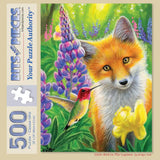 Little Bird In the Lupines Jigsaw Puzzle