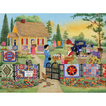 Country Quilt Sale 1000 Piece Jigsaw Puzzle