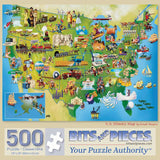 US History Map 500 Piece Jigsaw Puzzle