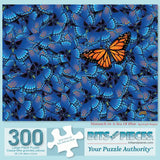 Monarch In A Sea Of Blue Jigsaw Puzzle