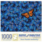 Monarch In A Sea Of Blue Jigsaw Puzzle