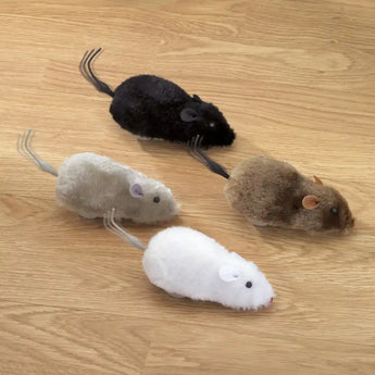 Set of 4 Wind Up Racing Mice