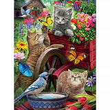 Kittens On A Wheelbarrow 1000 Piece Jigsaw Puzzle