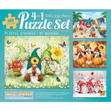 Playful Gnomes 4in1 Multipack Jigsaw Puzzle Bundle by Makiko