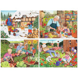 Set of 4 Tracy Hall Jigsaw Puzzles