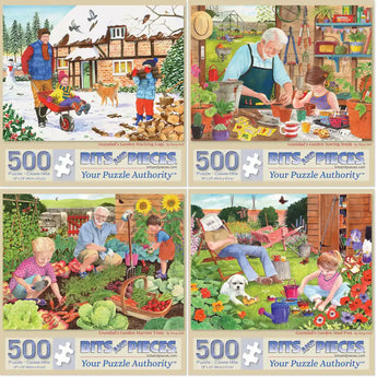 Set of 4 Tracy Hall Jigsaw Puzzles