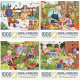 Set of 4 Tracy Hall Jigsaw Puzzles