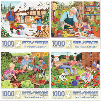 Set of 4 Tracy Hall Jigsaw Puzzles