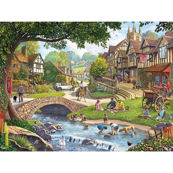 Set of 6 Steve Crisp 300 Large Piece Jigsaw Puzzles Bits and Pieces