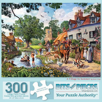 A Village In the Summer 300 Large Piece Jigsaw Puzzle