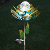 Solar Led Flower Spinner Stake - Lotus