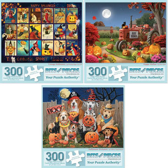 Set of 3 Halloween Jigsaw Puzzles