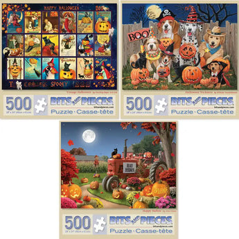 Set of 3 Halloween Jigsaw Puzzles