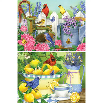 Set of 2 Jane Maday 300 Large Piece Jigsaw Puzzles