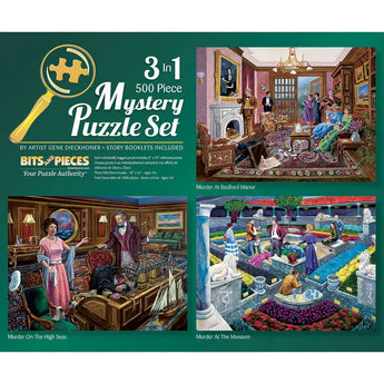 Murder Mystery 3in1 Multipack Jigsaw Puzzle Bundle by Gene 