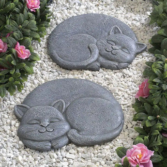 Sleeping Cat Stepping Stone Bits and Pieces