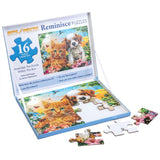 Kitten and Puppy Extra Large Piece Reminisce Jigsaw Puzzle