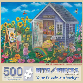 Happiness Grows Here 500 Piece Jigsaw Puzzle