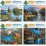 Set of 4 John Zaccheo Jigsaw Puzzles