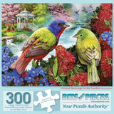 Painted Buntings In the Garden Jigsaw Puzzle