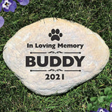 Personalized Engraved Pet Memorial Garden Stone