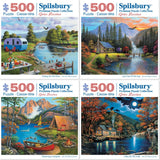 Set of 4 John Zaccheo Jigsaw Puzzles