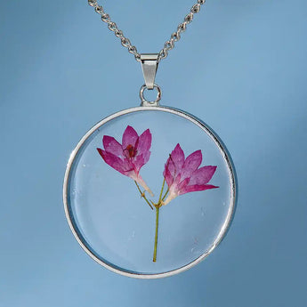 Birth Flower Necklace Bits and Pieces