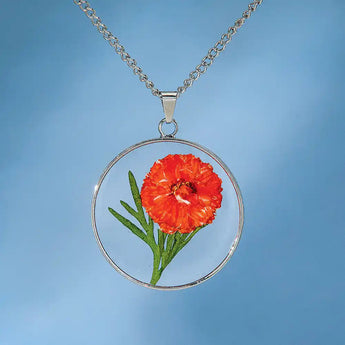 Birth Flower Necklace Bits and Pieces