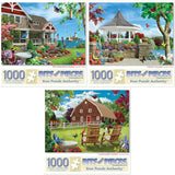 Set of 3 Alan Giana 1000 Piece Jigsaw Puzzles