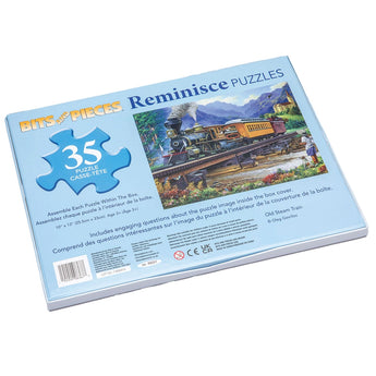 Old Steam Train Extra Large Piece Reminisce Jigsaw Puzzle