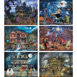 Set of 6 Halloween 300 Large Piece Jigsaw Puzzles