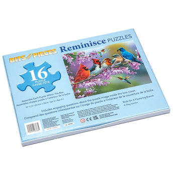 Birds On A Flowering Branch Extra Large Piece Reminisce Jigsaw Puzzle