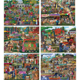 Set of 6 Joseph Burgess 1000 Piece Jigsaw Puzzles