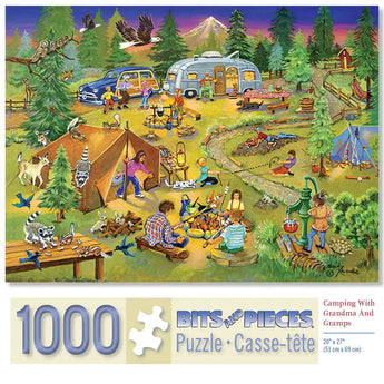 Camping with Grandma and Gramps Jigsaw Puzzle