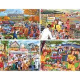 Set of 4 Ed Wargo Jigsaw Puzzles