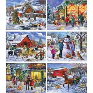 Set of 6 Oleg Gavrilov Jigsaw Puzzles