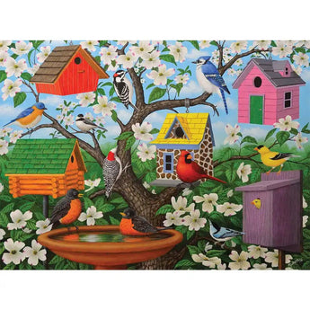 Birds and Birdhouses 300 Large Piece Jigsaw Puzzle