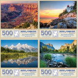 Set of 4  Magnificent National Parks Jigsaw Puzzles