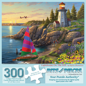 Lighthouse On The Hill Jigsaw Puzzle