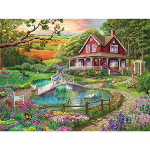 Little Red Cottage Jigsaw Puzzle