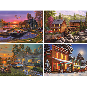 Set of 4 Geno Peoples Jigsaw Puzzles