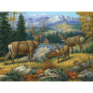 Deer In The Autumn Forest Jigsaw Puzzle