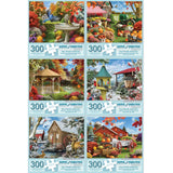 Set of 6 Alan Giana Jigsaw Puzzles