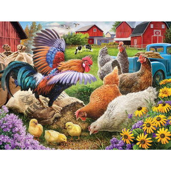 Set of 4 Larry Jones Fall Jigsaw Puzzles