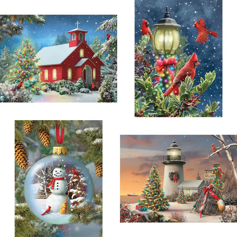 Set of 4  Alan Giana Holiday Jigsaw Puzzles