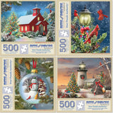 Set of 4  Alan Giana Holiday Jigsaw Puzzles