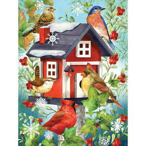 Red Birdhouse Jigsaw Puzzle