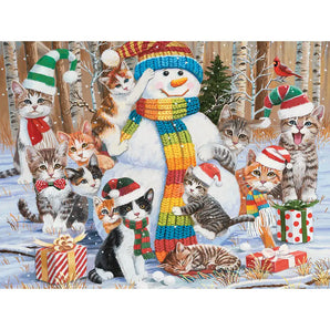 A Purrr fect Snowman Jigsaw Puzzle